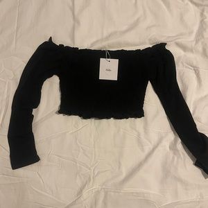 Adika Black off the shoulder top size small